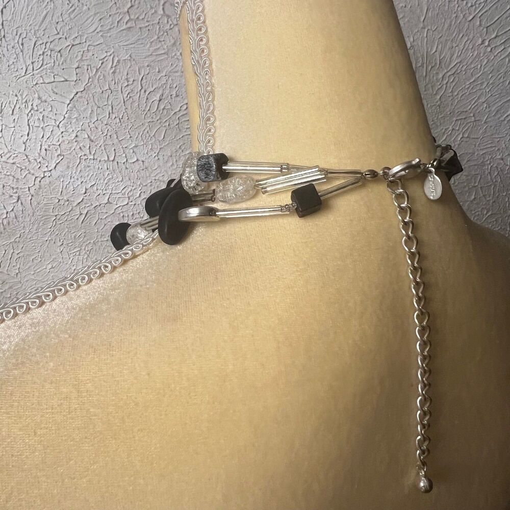 Chico's Statement Necklace Beaded Multi Strand Co… - image 5